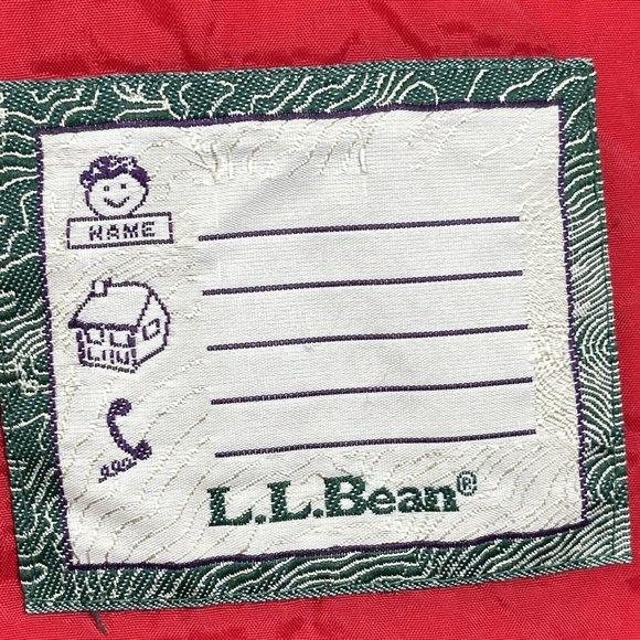 L.L. Bean Boys Penobscot Parka Jacket Size L 14/16‎ Blue Yellow Zip Snap Pockets - Picture 15 of 16